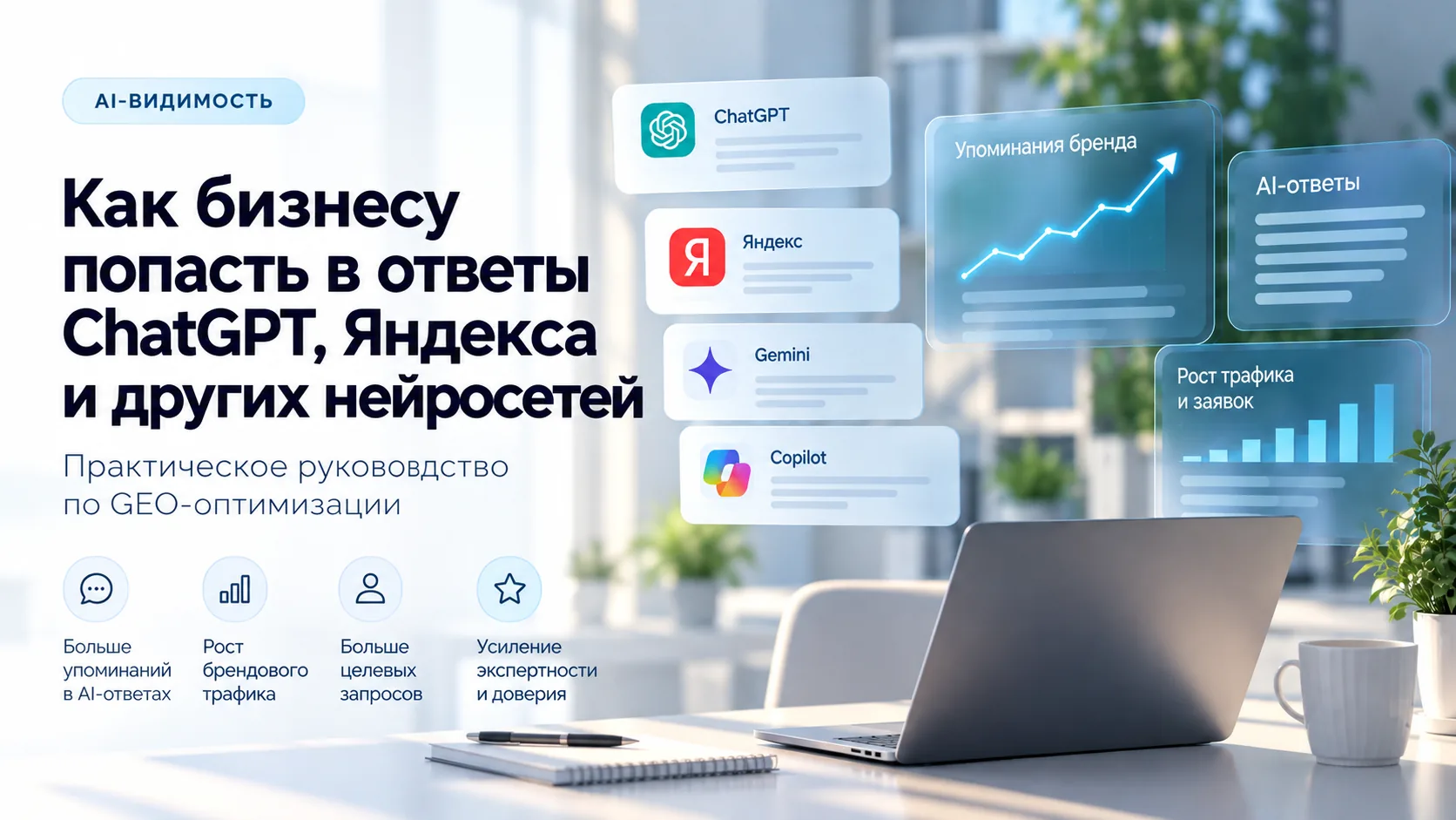 Как бизнесу попасть в ответы ChatGPT, Яндекса и других нейросетей